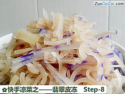 翡翠皮冻做法第八步骤