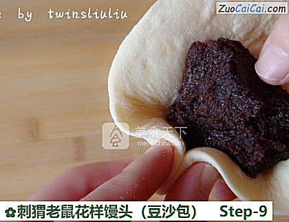 刺猬老鼠花样馒头做法第九步骤