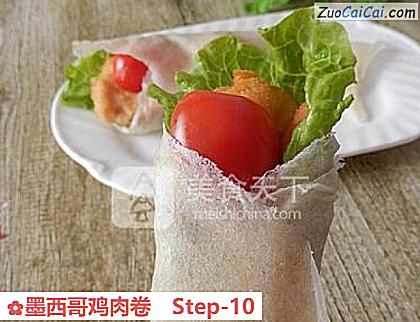 墨西哥鸡肉卷成品图1