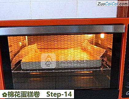 棉花蛋糕卷做法第十四步骤