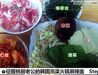 征服挑剔老公的韩国泡菜火锅麻辣面做法第一步骤