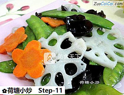 荷塘小炒做法第十一步骤