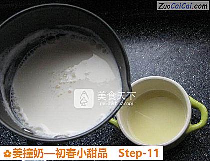 姜撞奶做法第十一步骤
