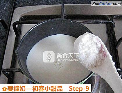 姜撞奶做法第九步骤