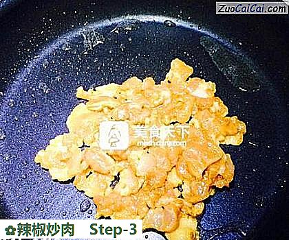 辣椒炒肉做法第三步骤