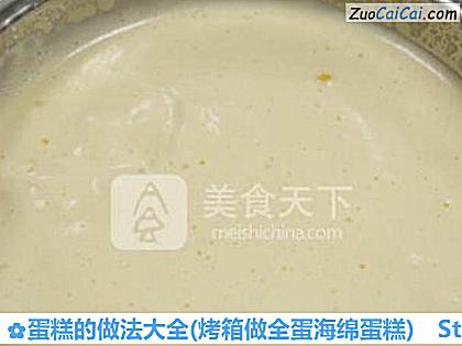 蛋糕大全做法第五步骤