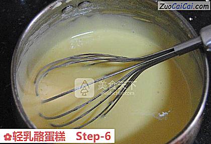 轻乳酪蛋糕做法第六步骤