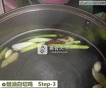 豉油白切鸡做法第三步骤