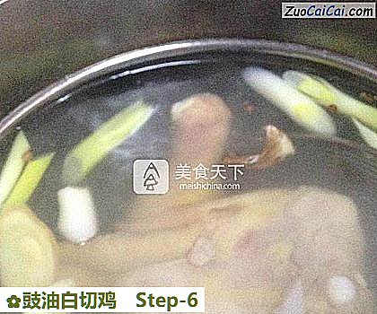 豉油白切鸡做法第六步骤