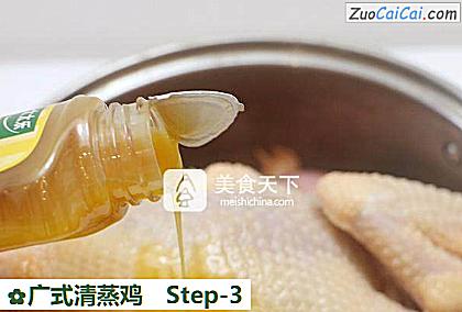 广式清蒸鸡做法第三步骤
