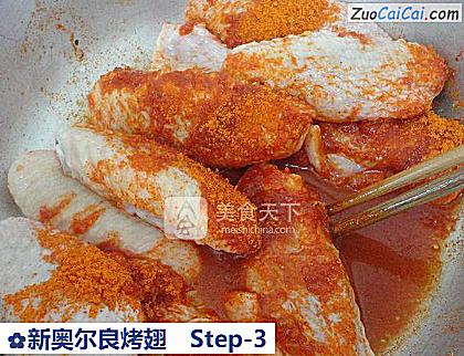 新奥尔良烤翅做法第三步骤