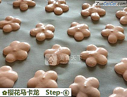 樱花马卡龙做法第六步骤