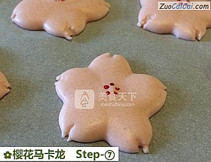 樱花马卡龙做法第七步骤