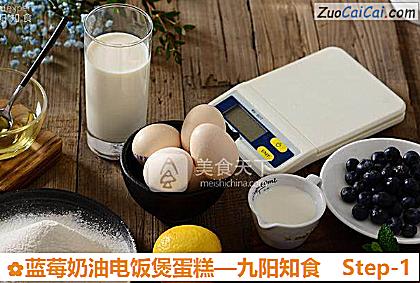 蓝莓奶油电饭煲蛋糕做法第一步骤