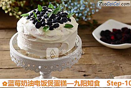蓝莓奶油电饭煲蛋糕做法第十步骤