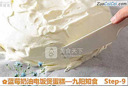 蓝莓奶油电饭煲蛋糕做法第九步骤