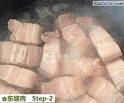 东坡肉做法第二步骤