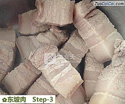 东坡肉做法第三步骤