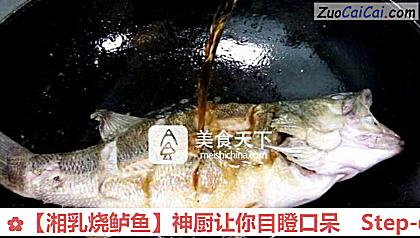 湘乳烧鲈鱼做法第五步骤