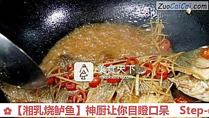 湘乳烧鲈鱼做法第六步骤