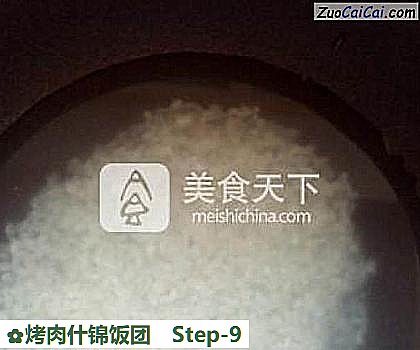 烤肉什锦饭团做法第九步骤