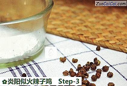 炎阳似火辣子鸡做法第三步骤