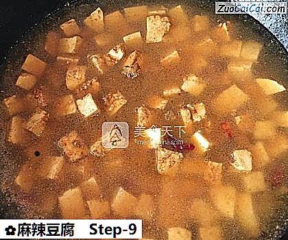 麻辣豆腐做法第九步骤