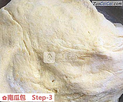 南瓜包做法第三步骤