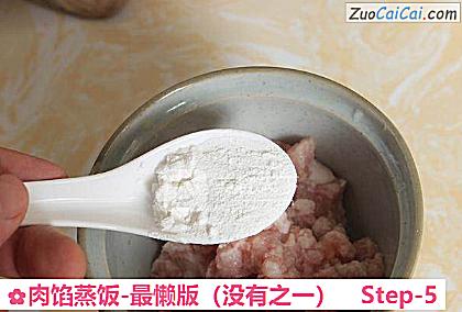 肉馅蒸饭-最懒版做法第五步骤