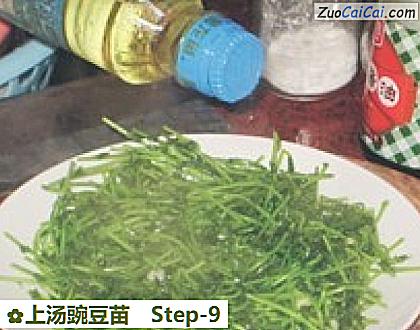 上汤豌豆苗做法第九步骤