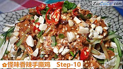怪味香辣手撕鸡做法第十步骤