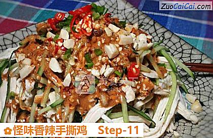 怪味香辣手撕鸡做法第十一步骤