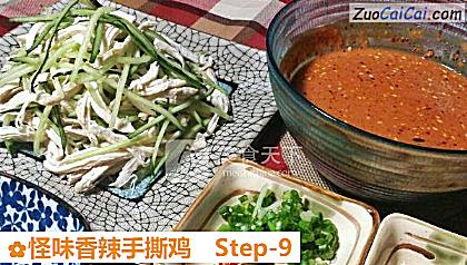 怪味香辣手撕鸡做法第九步骤