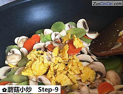 蘑菇小炒做法第九步骤