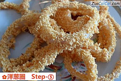 洋葱圈做法第五步骤