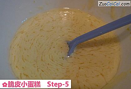 脆皮小蛋糕做法第五步骤