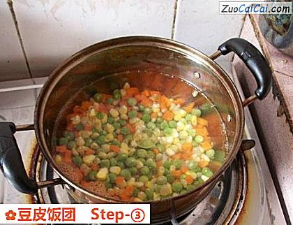 豆皮饭团做法第三步骤