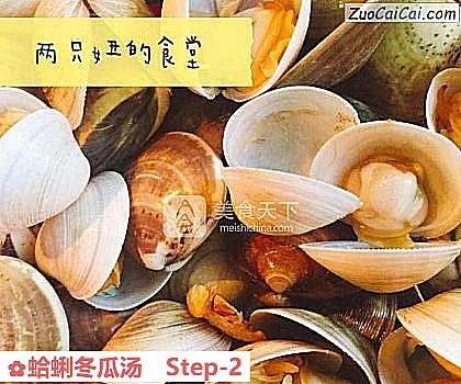 蛤蜊冬瓜汤做法第二步骤