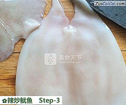 辣炒鱿鱼做法第三步骤