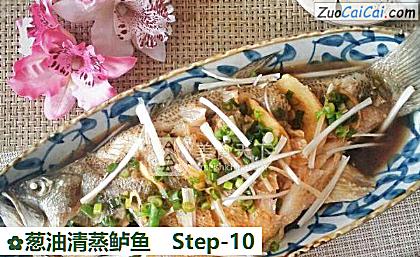 葱油清蒸鲈鱼做法第十步骤