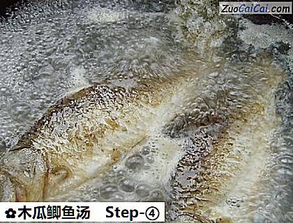 木瓜鲫鱼汤做法第四步骤