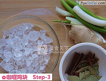 咖喱鸡块做法第三步骤