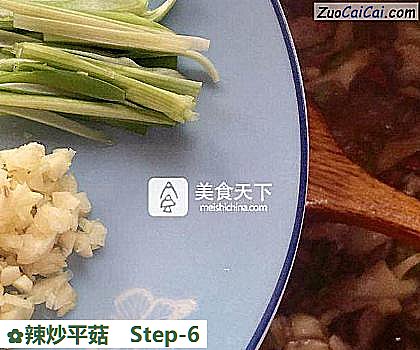 辣炒平菇做法第六步骤