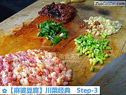 麻婆豆腐做法第三步骤