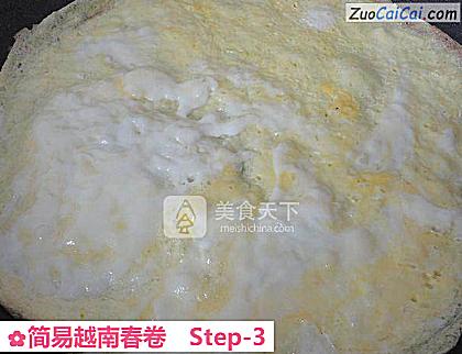 简易越南春卷做法第三步骤