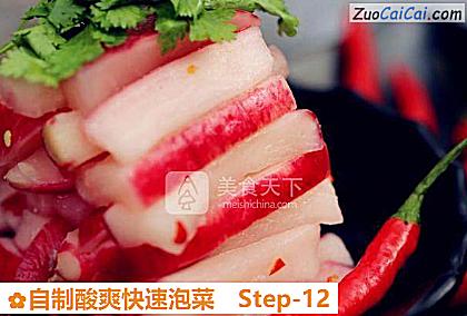 自制酸爽快速泡菜做法第十二步骤
