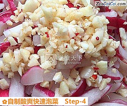 自制酸爽快速泡菜做法第四步骤