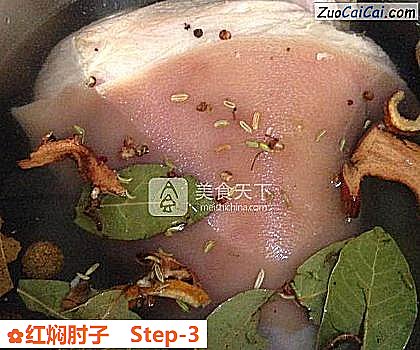 红焖肘子做法第三步骤