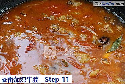 番茄炖牛腩做法第十一步骤