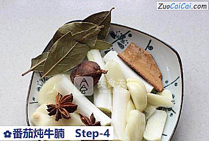 番茄炖牛腩做法第四步骤